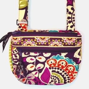 VERA BRADLEY ▪︎ LITTLE FLAP HIPSTER CROSSBODY ▪︎ PLUM CRAZY